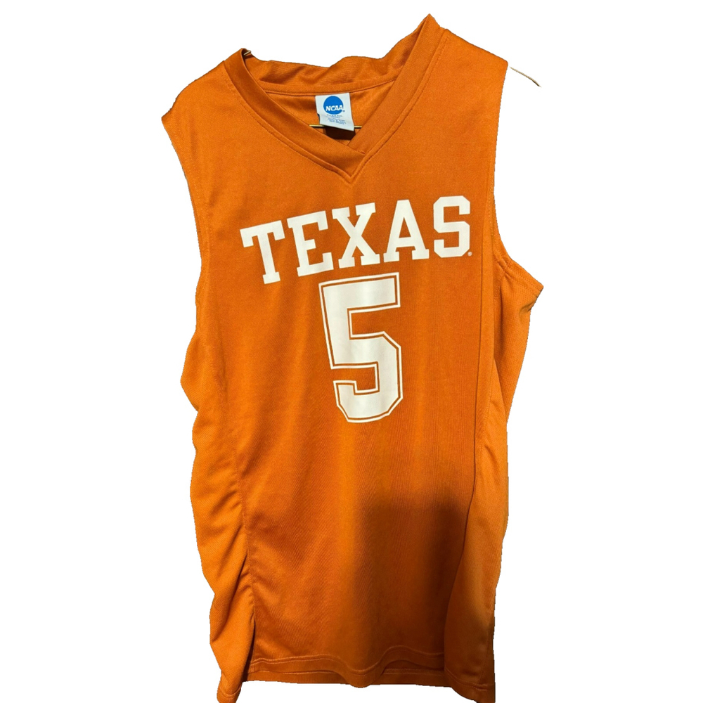 Texas Longhorns #5 Basketball Jersey Men's Size Med Orange